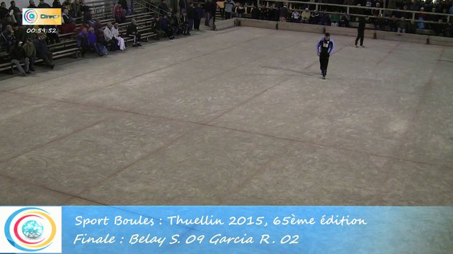 Mène 8, Finale S. Belay contre R. Garcia, Sport Boules, Thuellin 2015