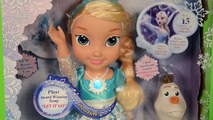 Elsa Cantando Frozen Let it Go e Falando frases com o boneco Olaf Frozen Portugues e Espa�