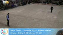 Mène 5, Finale S. Belay contre R. Garcia, Sport Boules, Thuellin 2015