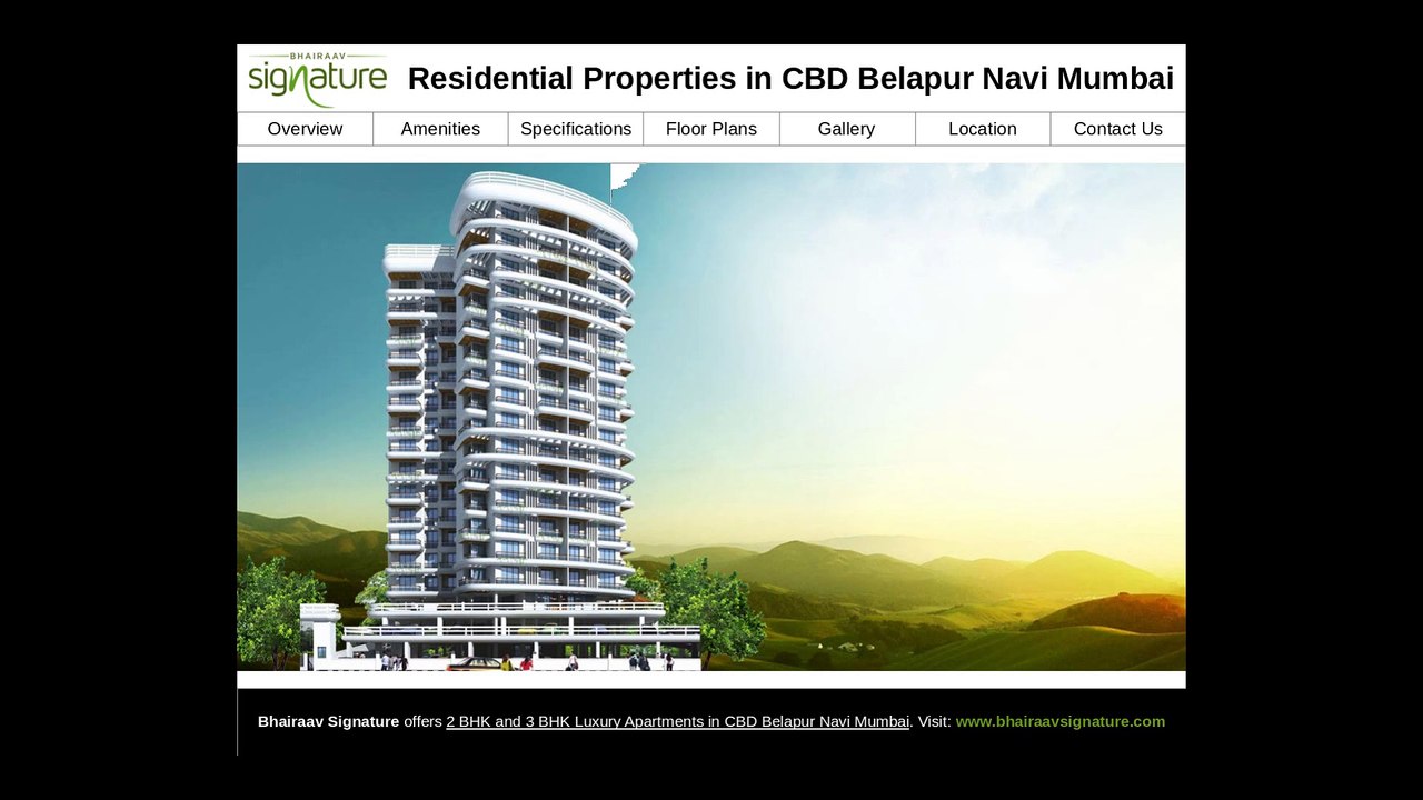Bhairaav Signature - Residential Flats in CBD Belapur Navi Mumbai for Sale