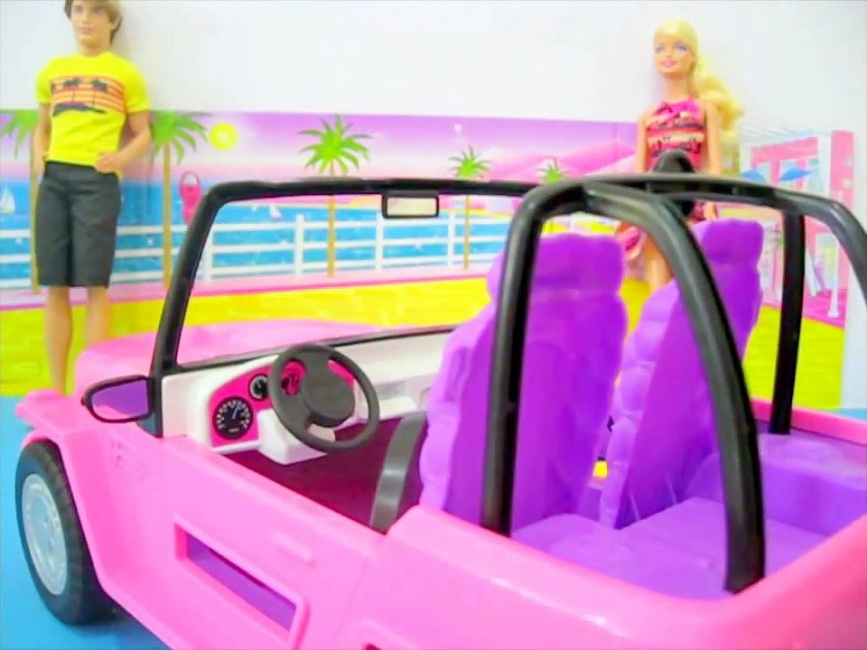 Beach Cruiser Barbie and Ken Unboxing Play Doh Craft N Toys