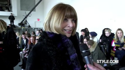 Style.com Fashion Shows - Anna Wintour's NYFW Wrap Up: "Trend is a Dirty Word"