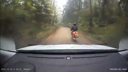 Литовские полицейские переехали мотоциклиста во время погони