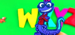 Play-Doh Learn the Alphabet Surprise Eggs! Shopkins Smurfs Donald Duck Monsters Inc Toys FluffyJet [Full Episode]