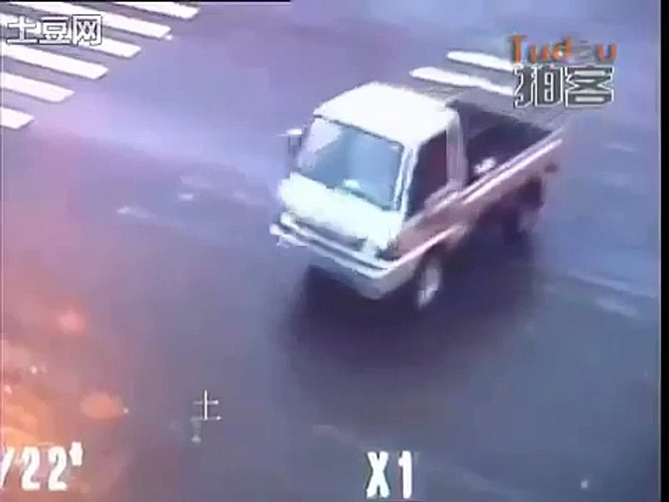 Crazy Motorcycle Crash Chinese Man Flips and Lands on feet