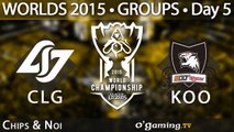 Counter Logic Gaming vs Koo Tigers - World Championship 2015 - Phase de groupes - 08/10/15 Game 1