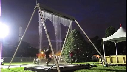 Amazing Waterfall Swing that doesn't get you wet.