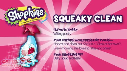 Shopkins Season 2 Cleaning and Laundry Team Characters by Cartoon Toy WebTV
