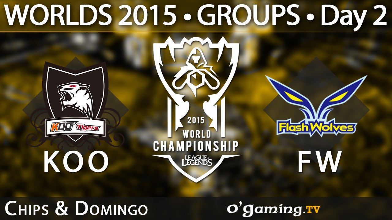 Koo Tigers vs Flash Wolves - World Championship 2015 - Phase de groupes - 02/10/15 Game 5