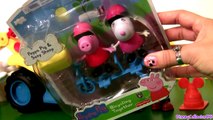 Play Doh Peppa Pig Riding Bike with Suzy Sheep Playing in Playdough Muddy Puddles Peek n S