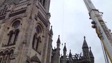 La basilique Saint-Donation en travaux