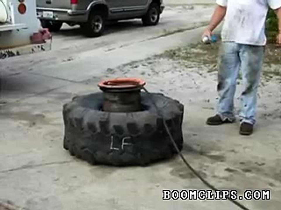 funny tire inflating