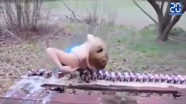 Elle explose des canettes avec ses seins ! - Le rewind du mardi 20 octobre.