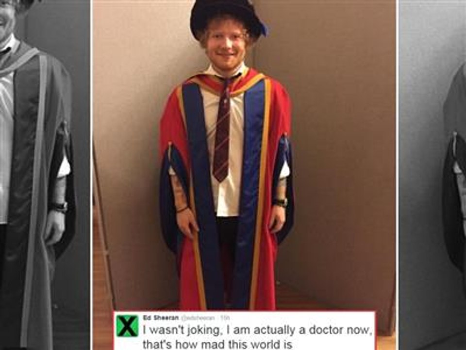 Ed Sheeran est... docteur !