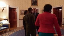 The Obamas serenade Usher on his birthday