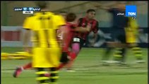 عامر صبري  لاعب الداخلية  يحرز أول أهداف الدوري العام موسم 2015/2016 في مرمي المقاولون العرب