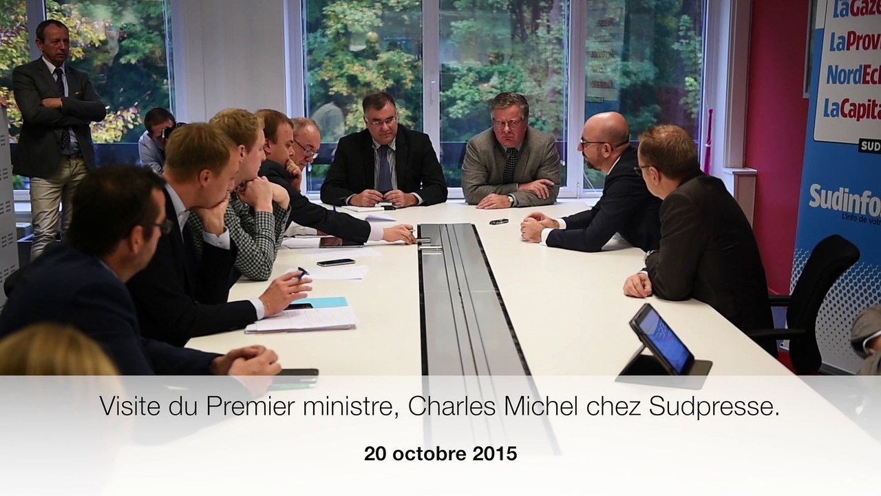 Charles Michel, en visite chez Sudpresse, parle...