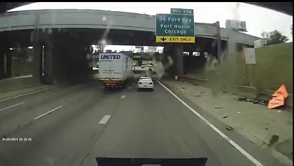 Car Causes Semi To Rollover On I-75