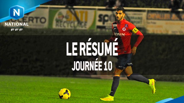 Championnat National : les buts de la 10e journée (2015-2016)
