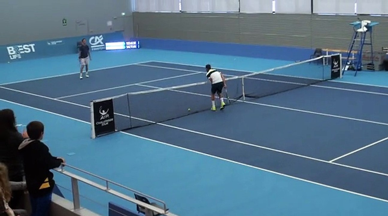 ATP - Open Brest Arena - Benoît Paire et Edouard Roger-Vasselin à l'entraînement