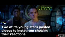 'Star Wars: The Force Awakens' stars react to trailer