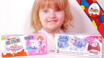 Download Video: [OEUF] Zaini Reine des Neiges et Kinder Surprise Infinimix - Studio Bubble Tea unboxing eg