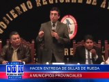 N11 HACEN ENTREGA DE 500 SIILLAS DE RUEDAS A MUNICIPIOS PROVINCIALES DE LA REGION. ESTA PRIMERA ENTREGA SE HIZO A LAS