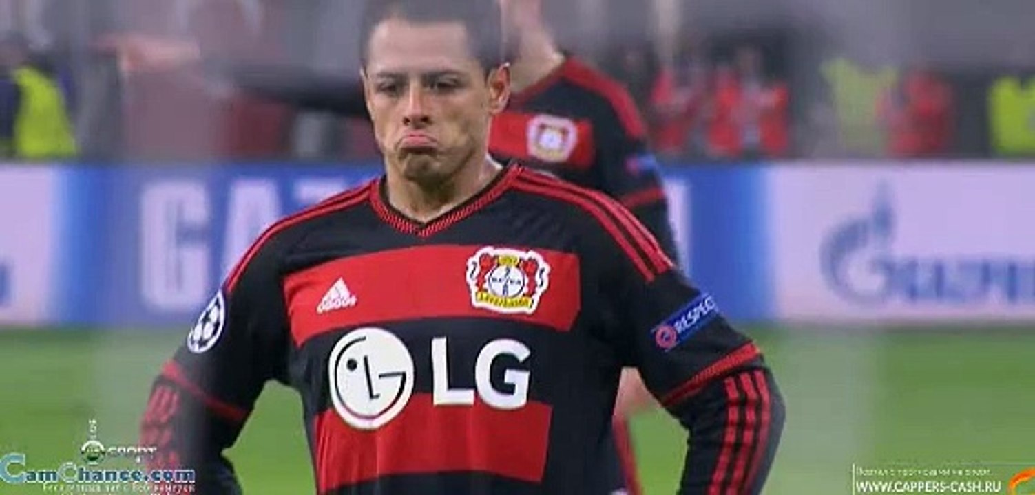 Chicharito Goal | Bayer Leverkusen 1:0 AS Roma | UCL | 20/10/2015
