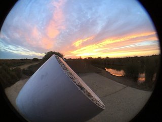 COUCHER de SOLEIL  aux SALANS de PORTIRAGNES