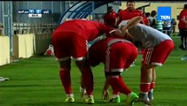 أحمد صبري لاعب حرس الحدود يحرز هدف التعادل في مرمى إنبي