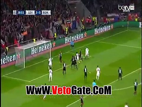 .. دى روسى يتقدم بالهدف الاول روما فى باير ليفركوزن