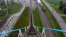 Tornado front seat on-ride HD POV @60fps Adventureland