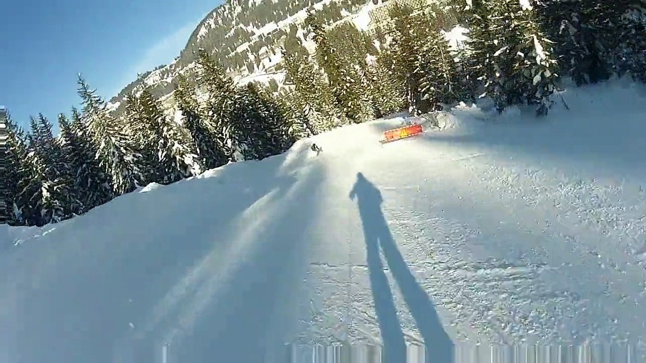 Descentes du matin à Flaine