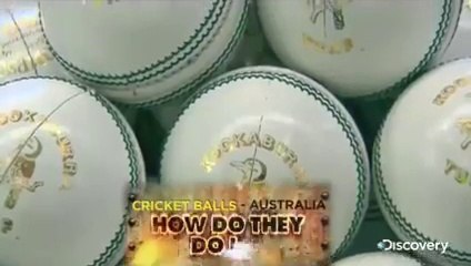 See how to make a cricket ball.