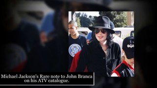 Michael Jackson's RARE Note to John Branca about his ATV Catalogue