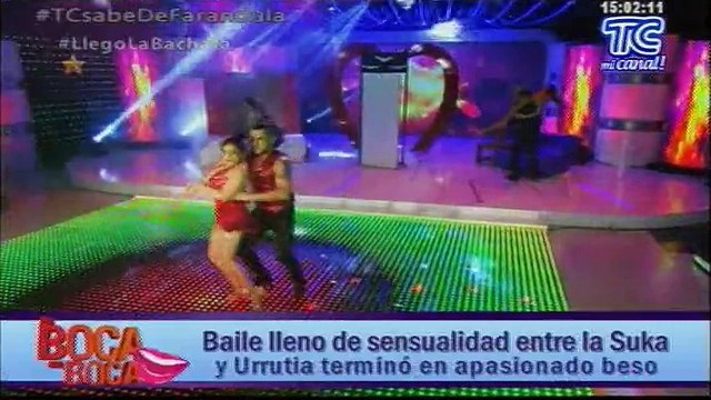 La Suka asegura que el beso que se dio con Urrutia bailando bachata, la hizo recordar viejos tiempos