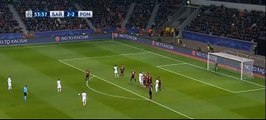 Amazing Free Kick Miralem Pjanić 2:3 . Bayer 04 Leverkusen vs As Roma . 20-10-2015