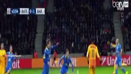 Segundo Gol de Rakitic Bate Borisov vs Barcelona 0-2 UCL 2015