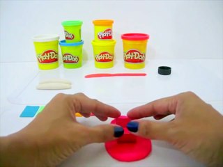 How to make Play Doh Rainbow Lip Art Play Doh Craft N Toys
