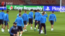 Entrainement du Real Madrid au Parc des Princes