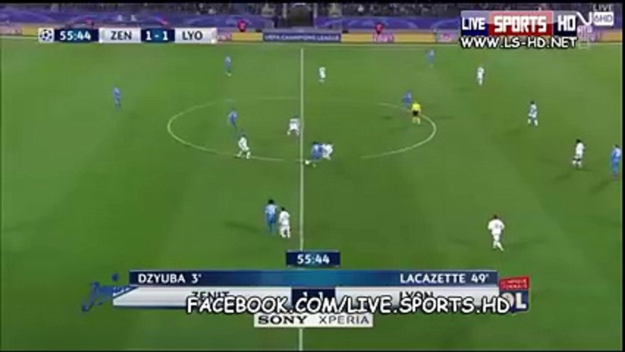 Olympique Lyonnais 1-2 Zenit St. Petersburg # Super Hulk