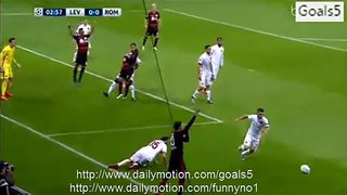 Chicharito Goal Leverkusen 1 - 0 AS Roma Champions League 20-10-2015