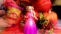 Its Halloween in Arendelle! Witch Elsa with Monster Play Doh Frozen Sparkle Halloween Cost