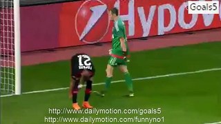 Daniele De Rossi Goal Leverkusen 2 - 1 AS Roma Champions League 20-10-2015