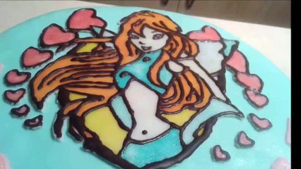 HOW TO MAKE CAKE WITH BLOOM WINX / tort z Winx