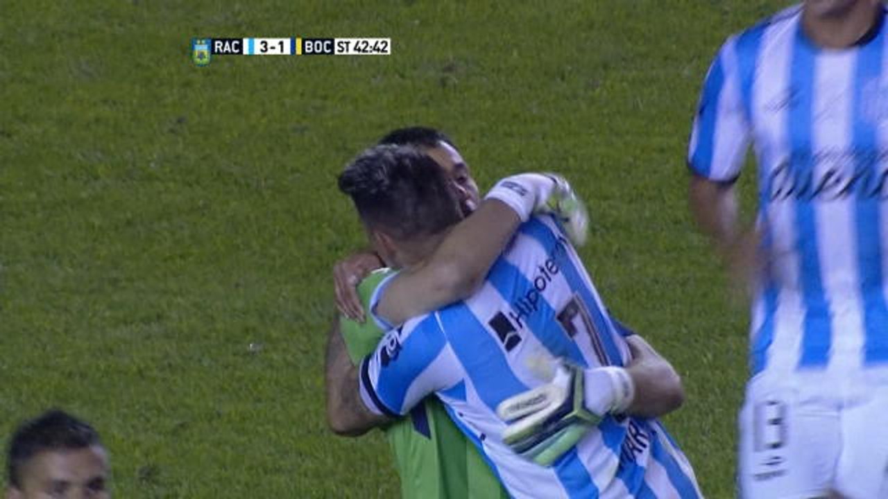 Argentine - Le gardien du Racing marque contre...