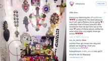 Miley Cyrus Shows Off Shrine to Late Dog Floyd