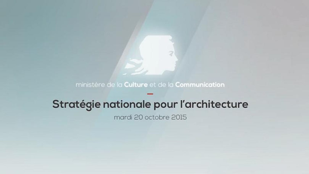 Stratégie nationale de l'architecture : reportage