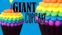 Giant Cupcake Masterclass! With Rainbow Frosting | My Cupcake Addiction