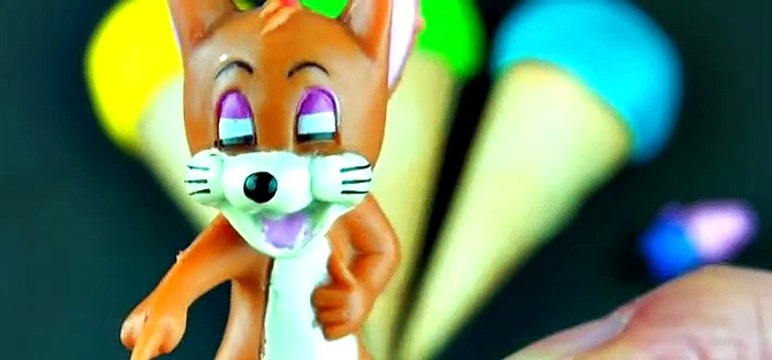 Play-Doh Ice Cream Cone Surprise Eggs Peppa Pig Disney Princess Cars 2 Tom & Jerry Toys FluffyJet [Full Episode]